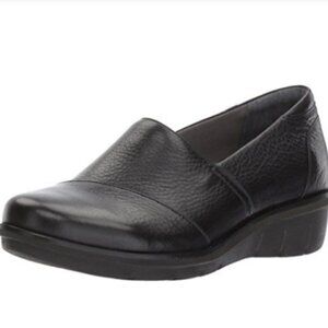 Dansko Julia Black Milled Nappa A-Line Slip On Clog Shoe, size EU 37
